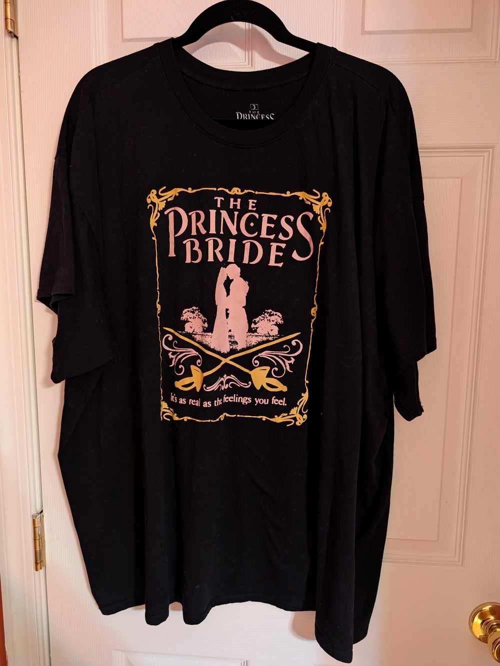torrid Black The Princess Bride Graphic Tee with Pink and Gold Print